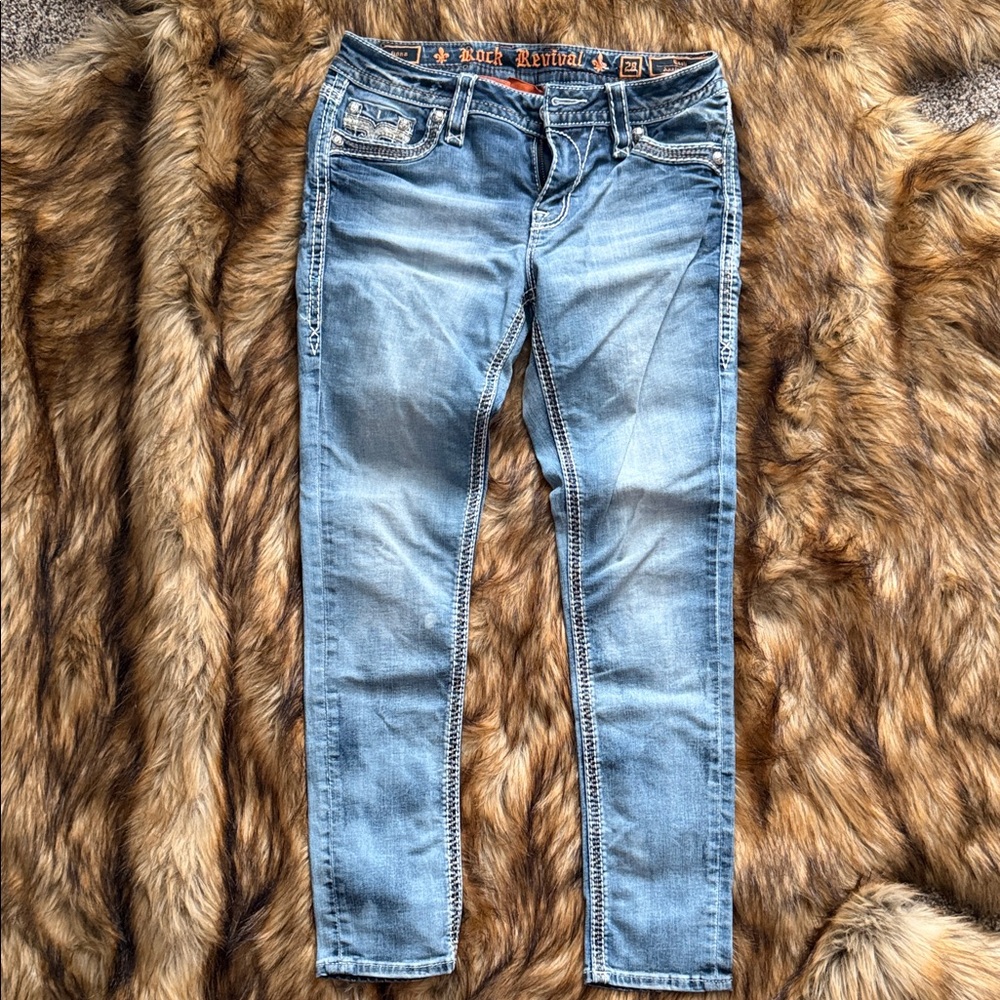 Rock Revival Women's Light Blue Skinny Jeans